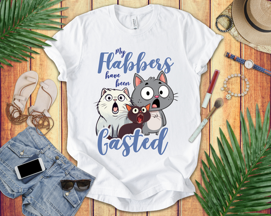 My Flabbers Have Been Gasted T-Shirt – Surprised Cats Funny Graphic