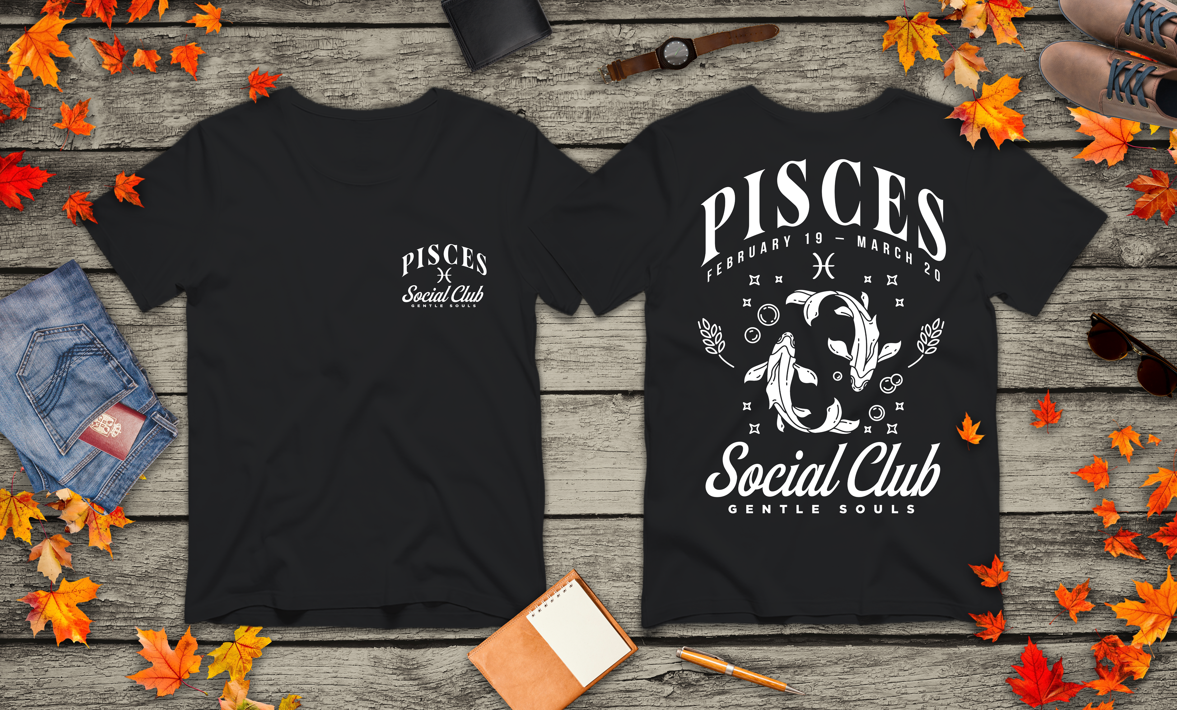 Pisces Social Club T-Shirt – Gentle Souls Edition