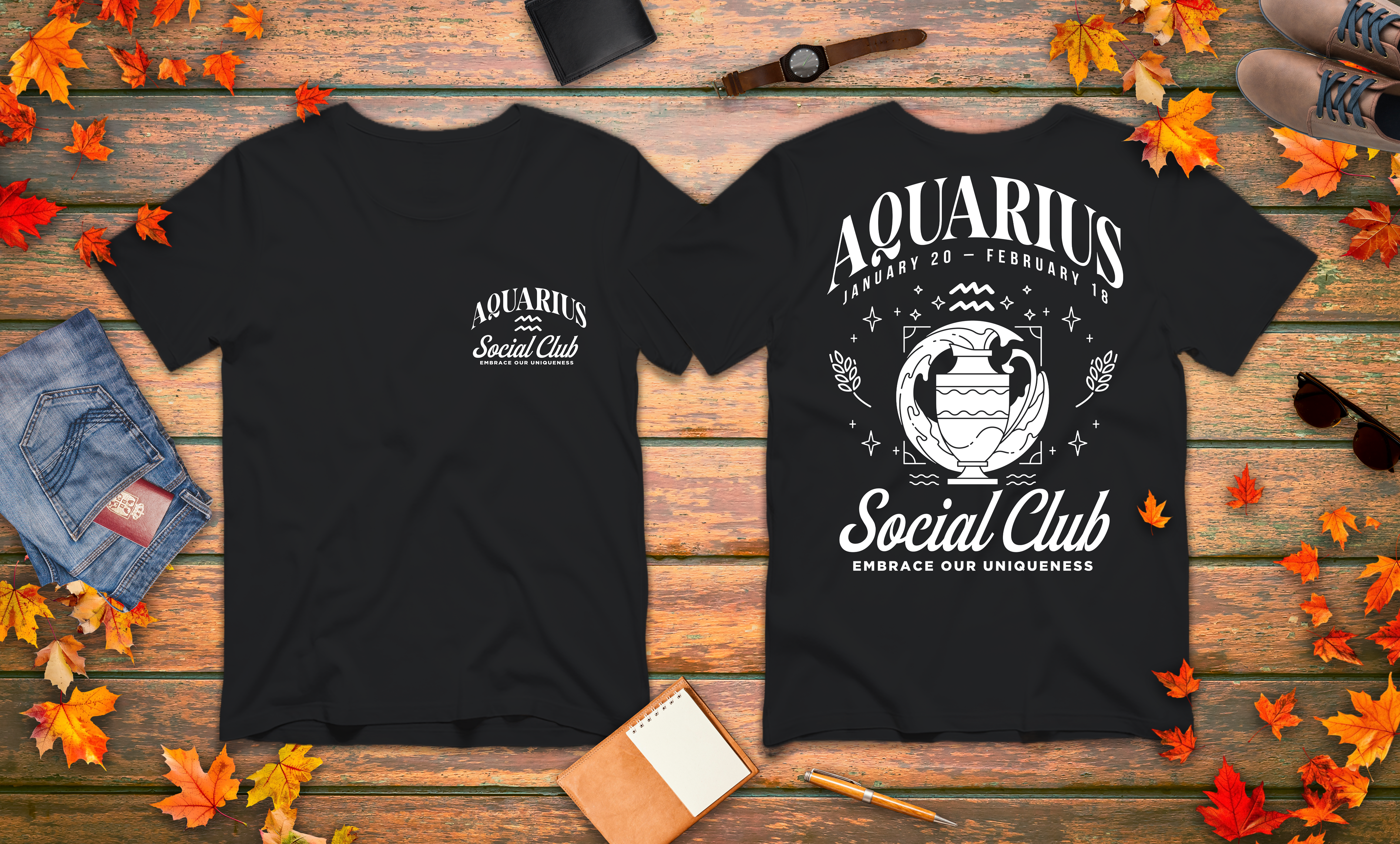 Aquarius Social Club T-Shirt – Embrace Our Uniqueness