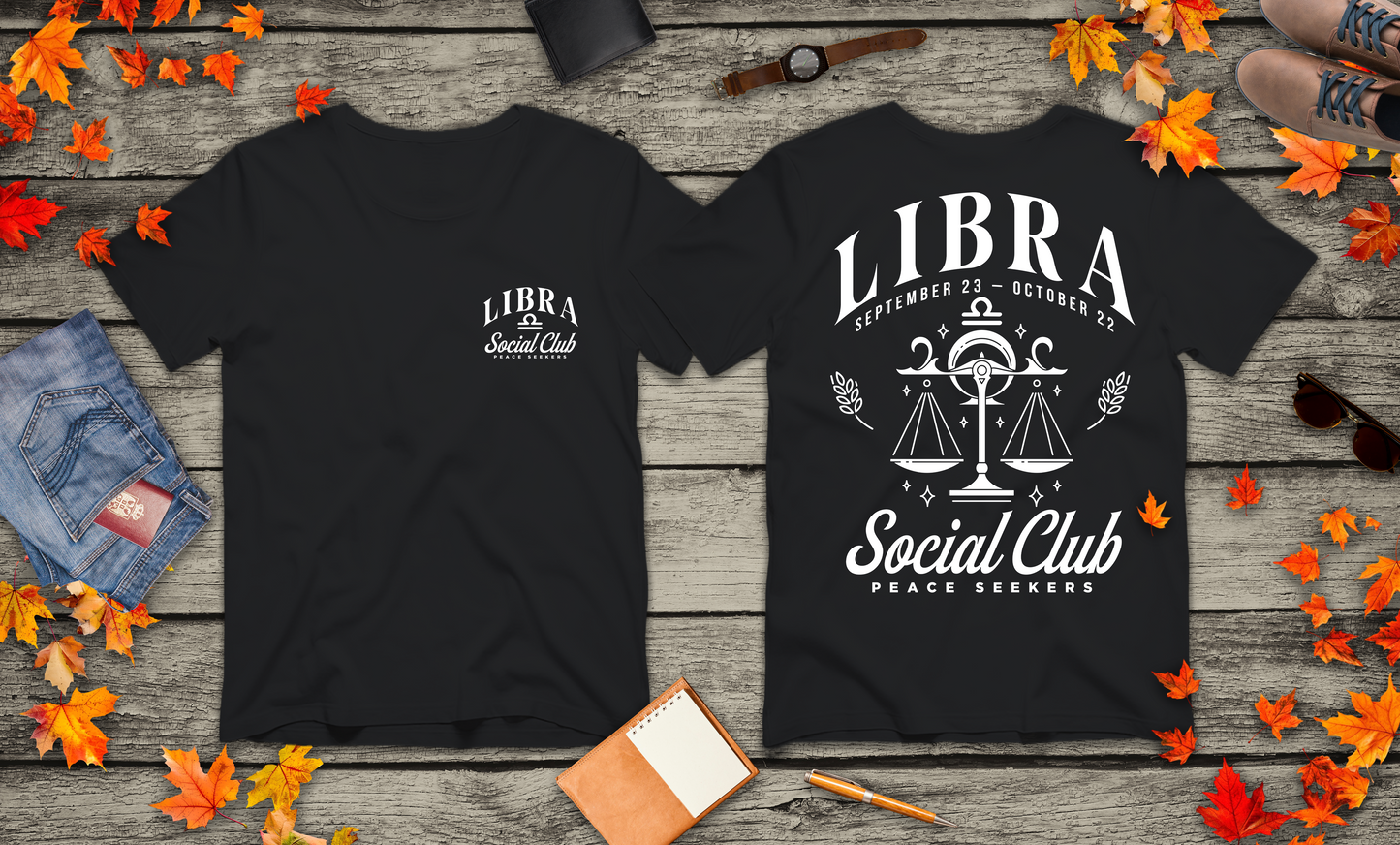 Libra Social Club T-Shirt – Peace Seekers Edition