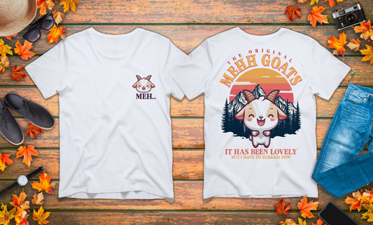 The Original MEHH GOATS Happy Laughing Goat T-Shirt
