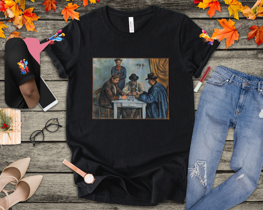 The Card Players Art T-Shirt – Post-Impressionist Masterpiece Graphic Tee