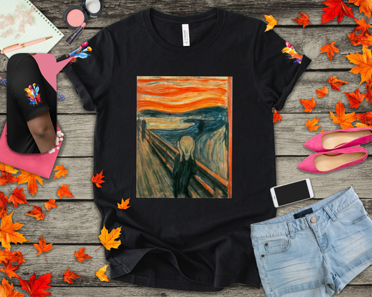 The Scream Art T-Shirt – Edvard Munch Expressionist Masterpiece Graphic Tee