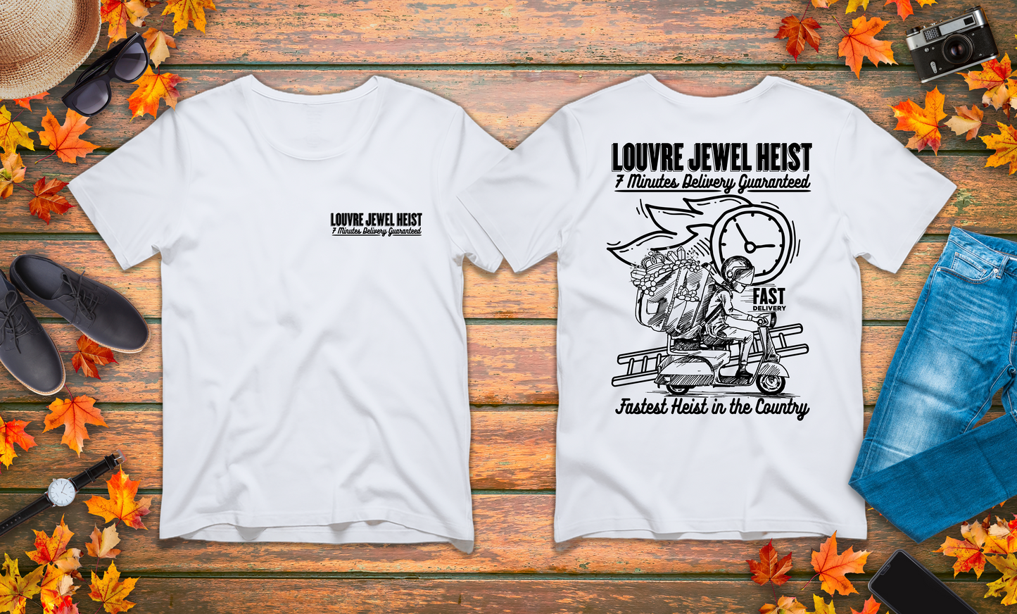 Louvre Jewel Heist – 7 Minutes Delivery Guaranteed T-Shirt