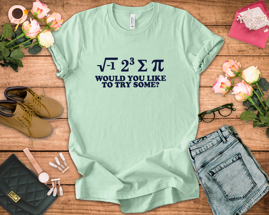 Math Joke T-Shirt – “i 8 Sum Pi” Funny Equation Graphic Tee