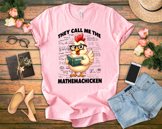 Math Lover Chicken T-Shirt – Geeky Poultry and Equations Design
