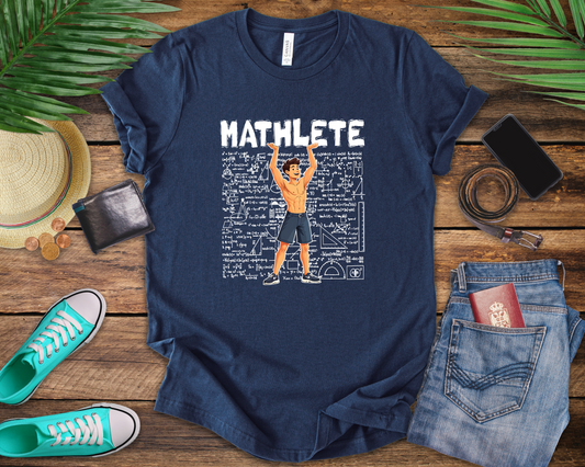 Mathlete Math and Fitness Shirt – Workout Geek Humor