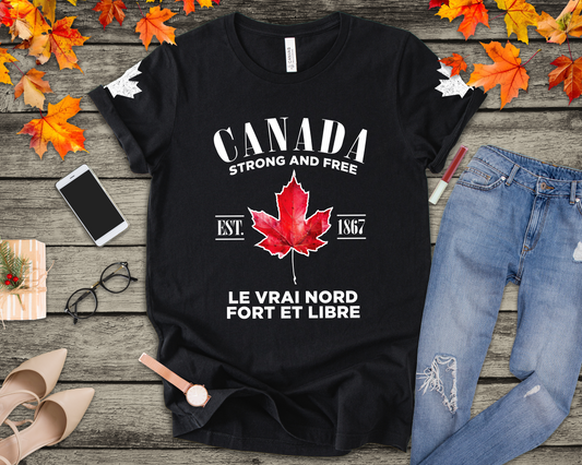 Canada Strong and Free True Maple Heritage T-Shirt