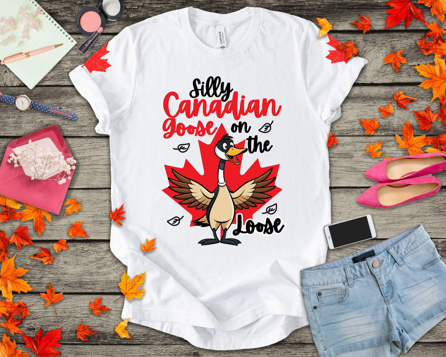 Silly Canadian Goose On the Loose T-Shirt