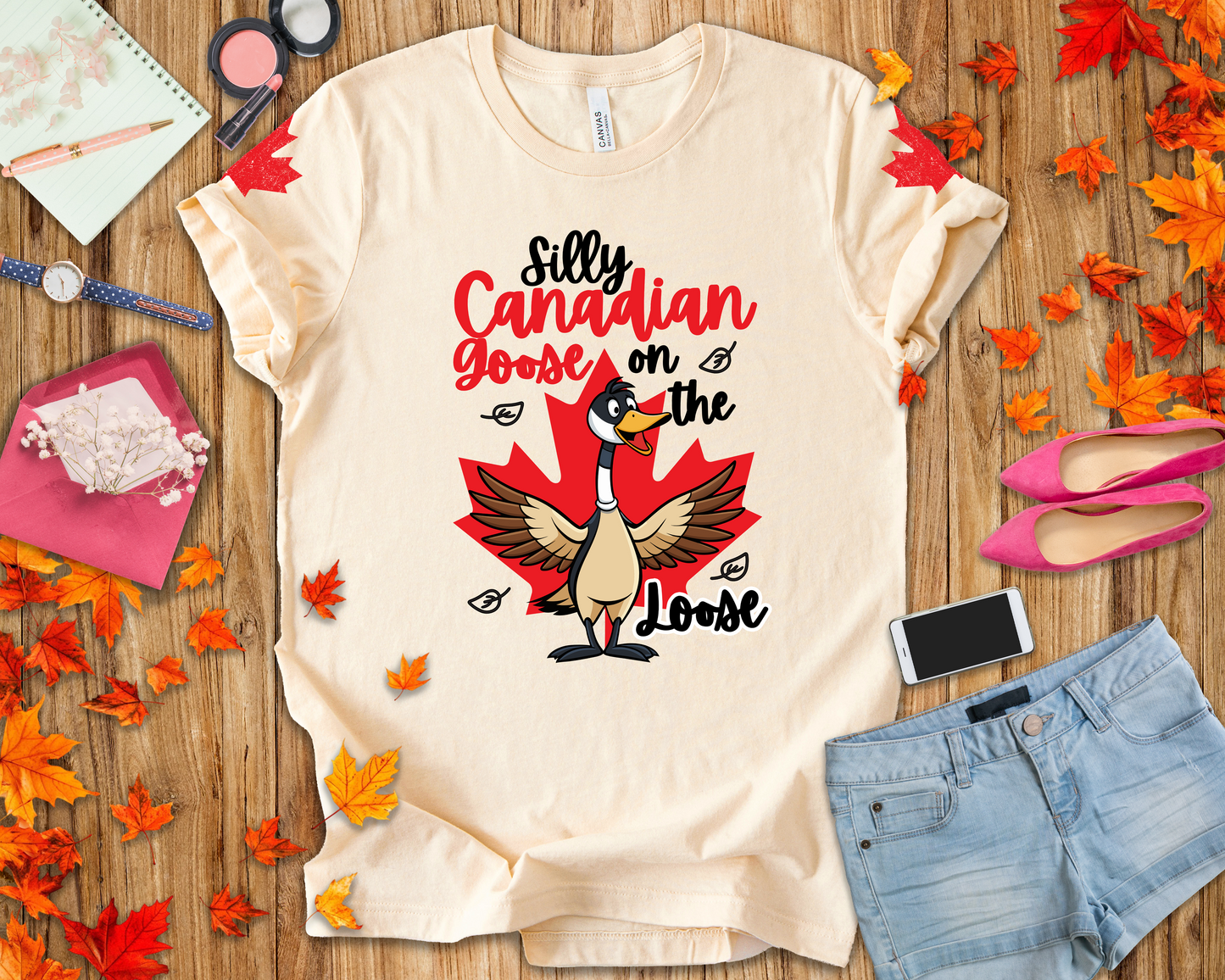 Silly Canadian Goose On the Loose T-Shirt