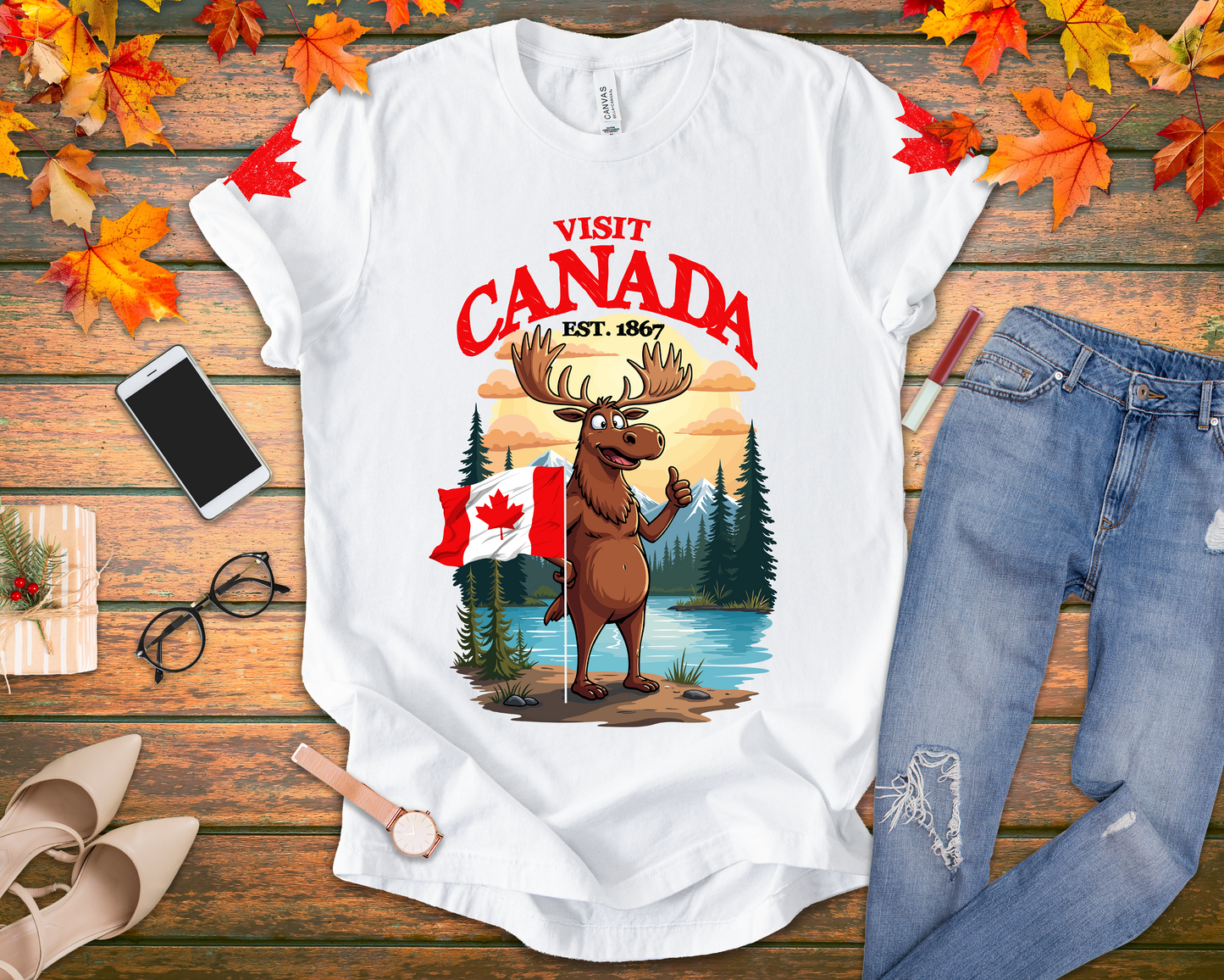 Visit Canada Moose Welcome T-Shirt