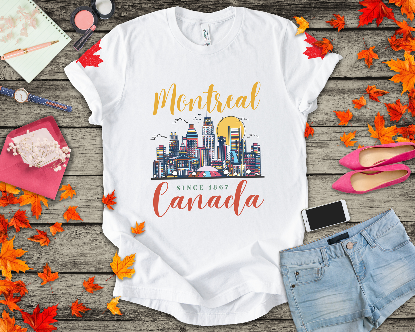 Montreal Skyline Canada Since 1867 T-Shirt