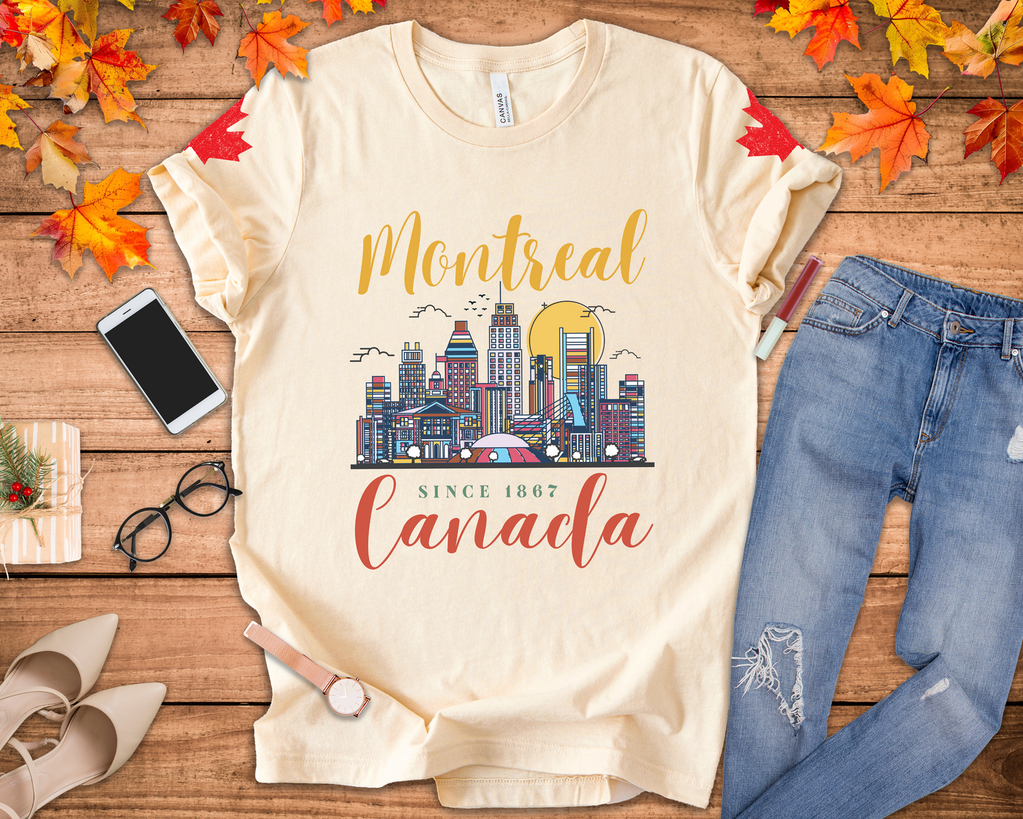 Montreal Skyline Canada Since 1867 T-Shirt