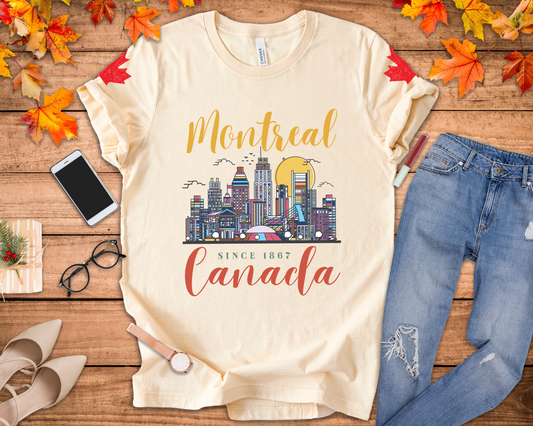 Montreal Skyline Canada Since 1867 T-Shirt