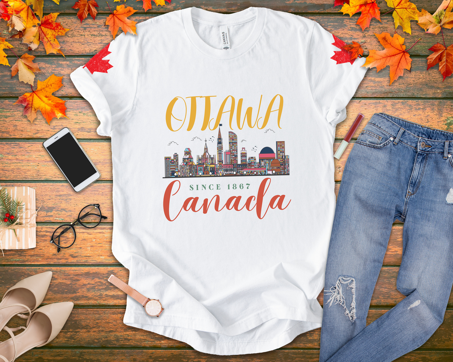 Ottawa Canada Skyline Since 1867 T-Shirt