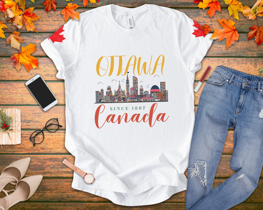 Ottawa Canada Skyline Since 1867 T-Shirt