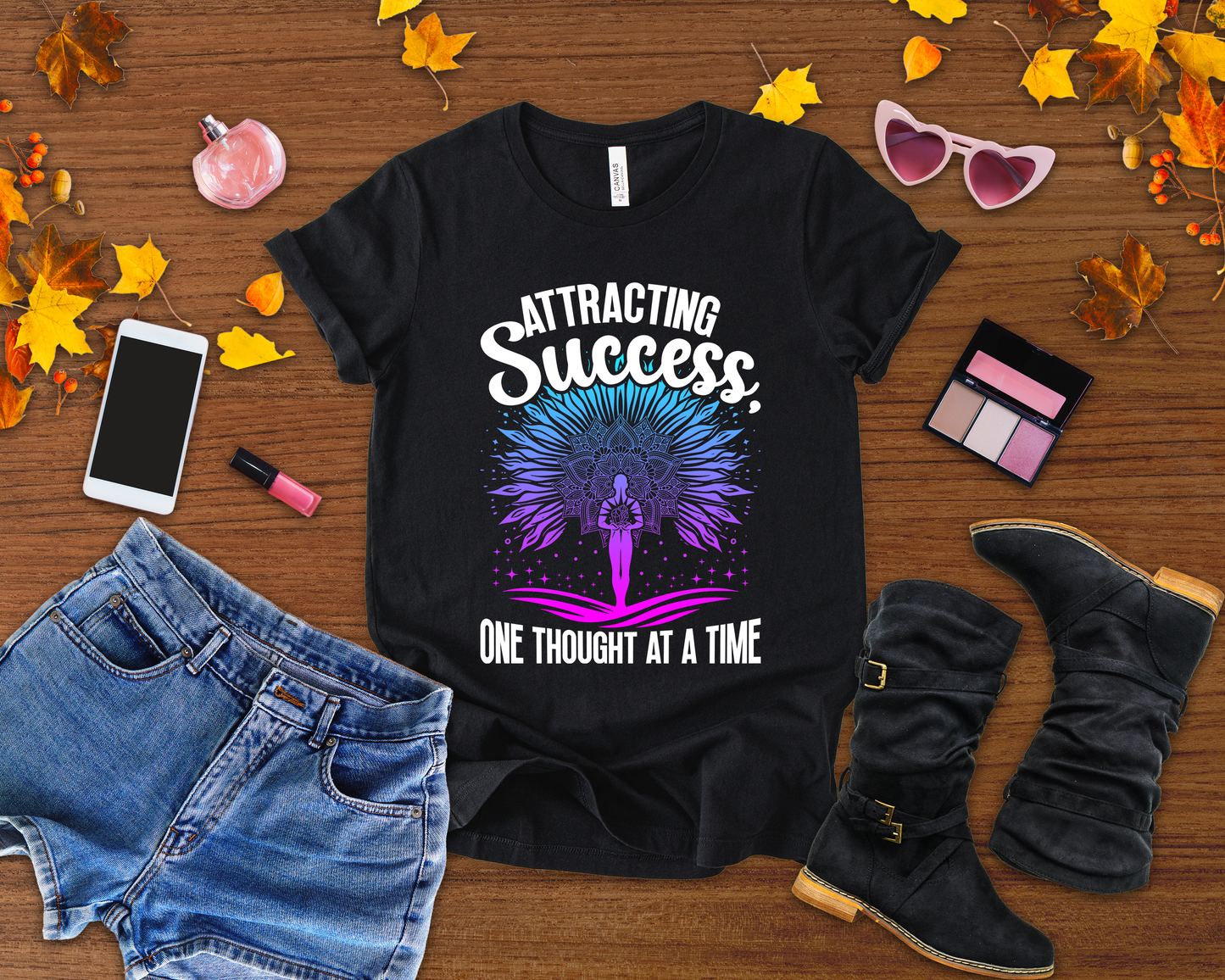 Stay Positive Manifest Abundance Shirt, Spiritual Glow Anime Tee, High Vibe Mindset T Shirt, Energetic Manifestation Apparel, Uplifting Graphic Top
