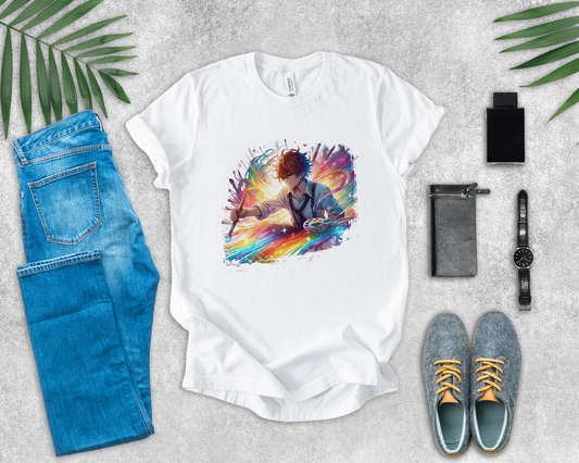 I Am The Creator Of My Destiny Shirt, Bold Painter Manifestation Tee, Artistic Power Graphic T Shirt, Spiritual Anime Apparel, Self Expression Top