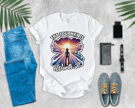 The Journey Is Worth It | Inspirational Adventure & Motivation T-Shirt
