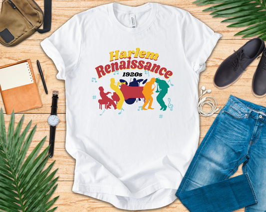 Harlem Renaissance 1920s   Official Graphic Statement Tee for History Buffs, Jazz Lovers, and Cultural Revival Enthusiasts Everywhere