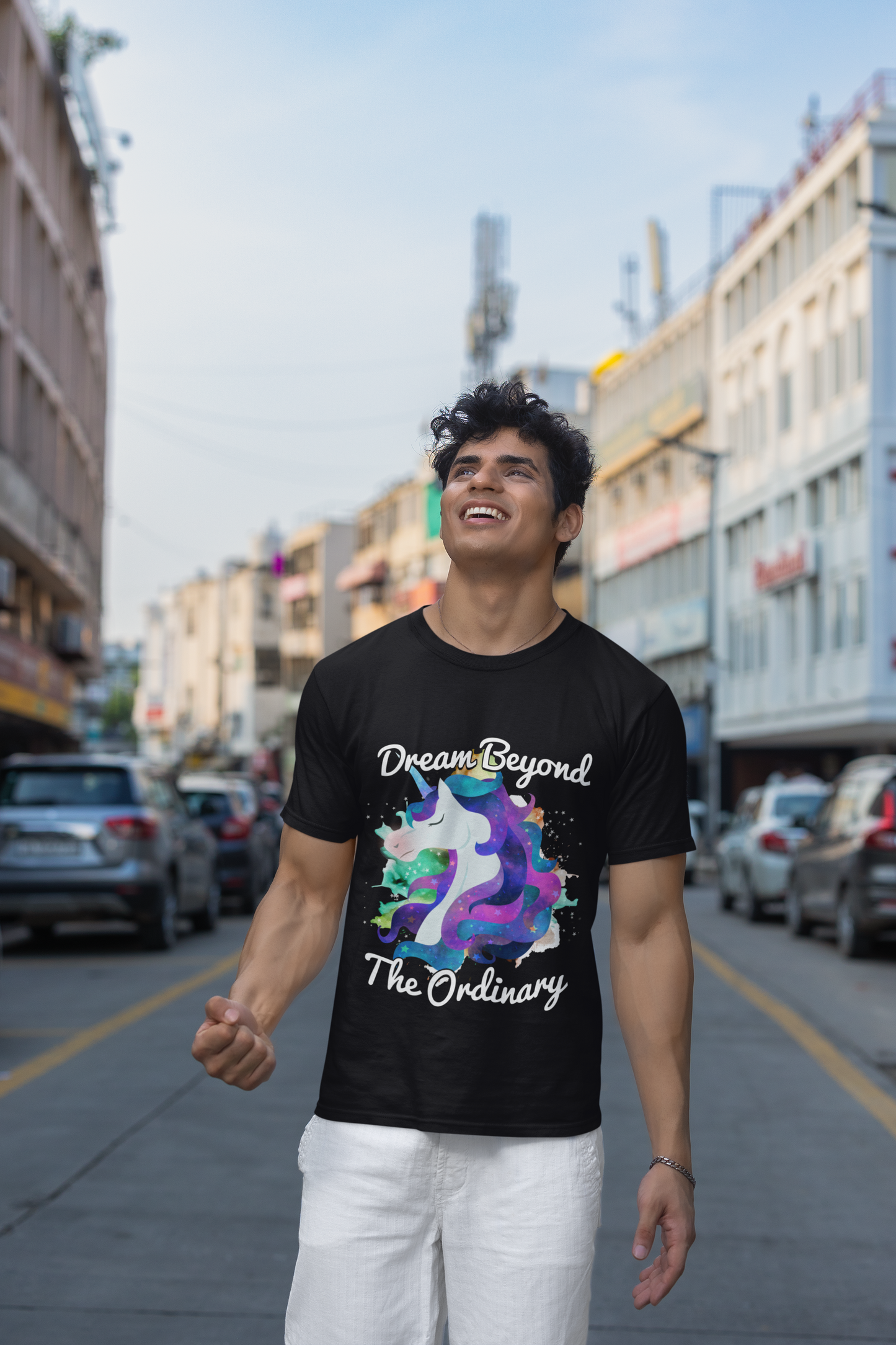 Abstract Unicorn Head - Magical & Whimsical T-Shirt