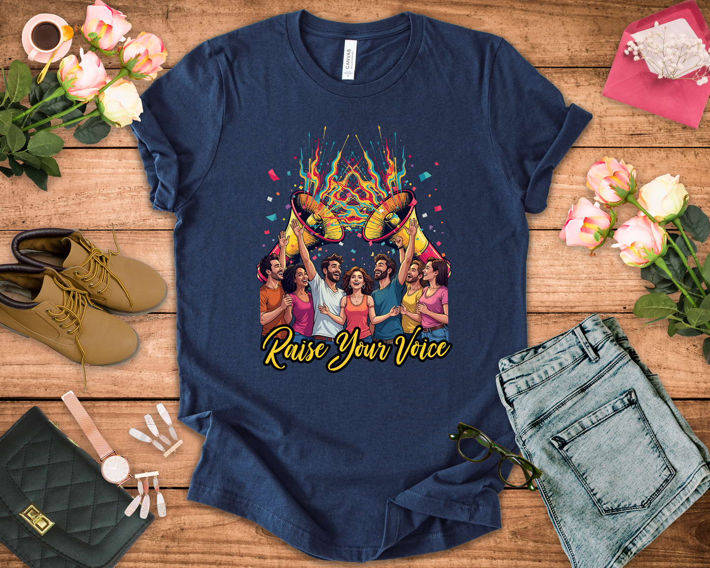 Raise Your Voice Shirt Speak Up Graphic Tee for Advocates Activists and Change Seekers Who Believe in Power Through Action and Awareness