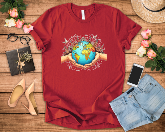 Beyond Borders Shirt Global Connection Graphic Tee for World Travelers Humanitarians and Dreamers Who Believe in Unity Without Walls