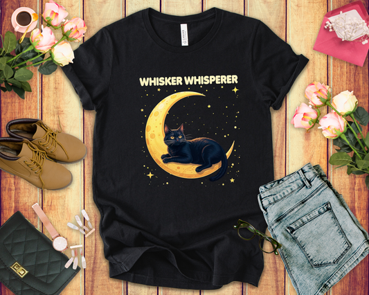 Whisker Whisperer Shirt Cat Lover Graphic Tee for Quiet Souls Who Understand Feline Vibes and Speak Meow Fluently Every Day