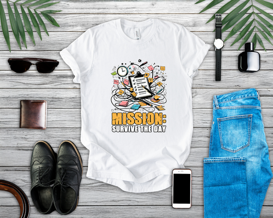 Chaos Coordinator- Mission to Survive | Task List Graphic T-Shirt