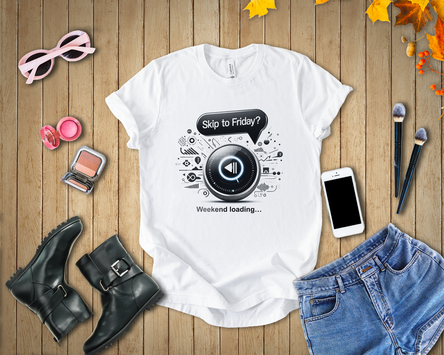 Alexa, Skip to Friday Skip to Friday & Weekend Loading | Media Icons Graphic T-Shirt