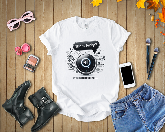 Alexa, Skip to Friday Skip to Friday & Weekend Loading | Media Icons Graphic T-Shirt