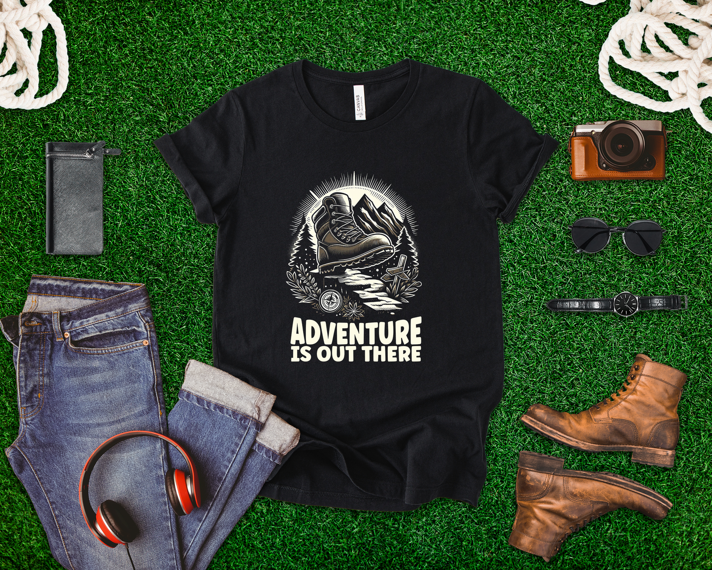 Explore More Worry Less Hiking Adventure Boot T-Shirt