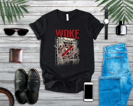 WOKE | Not Sorry Newspaper Graphic T-Shirt