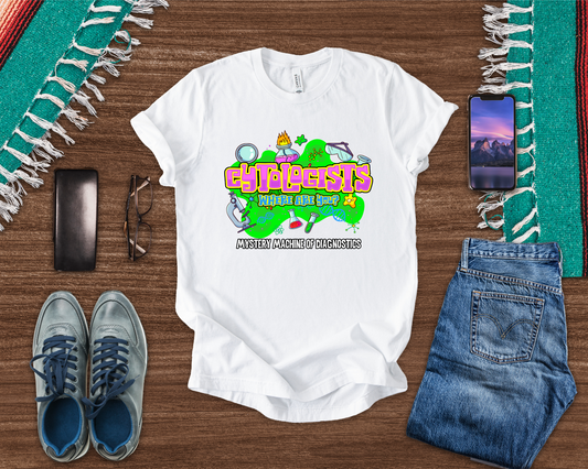 Cytologists Where Are You T-Shirt – Mystery Machine of Diagnostics Science Lab Design