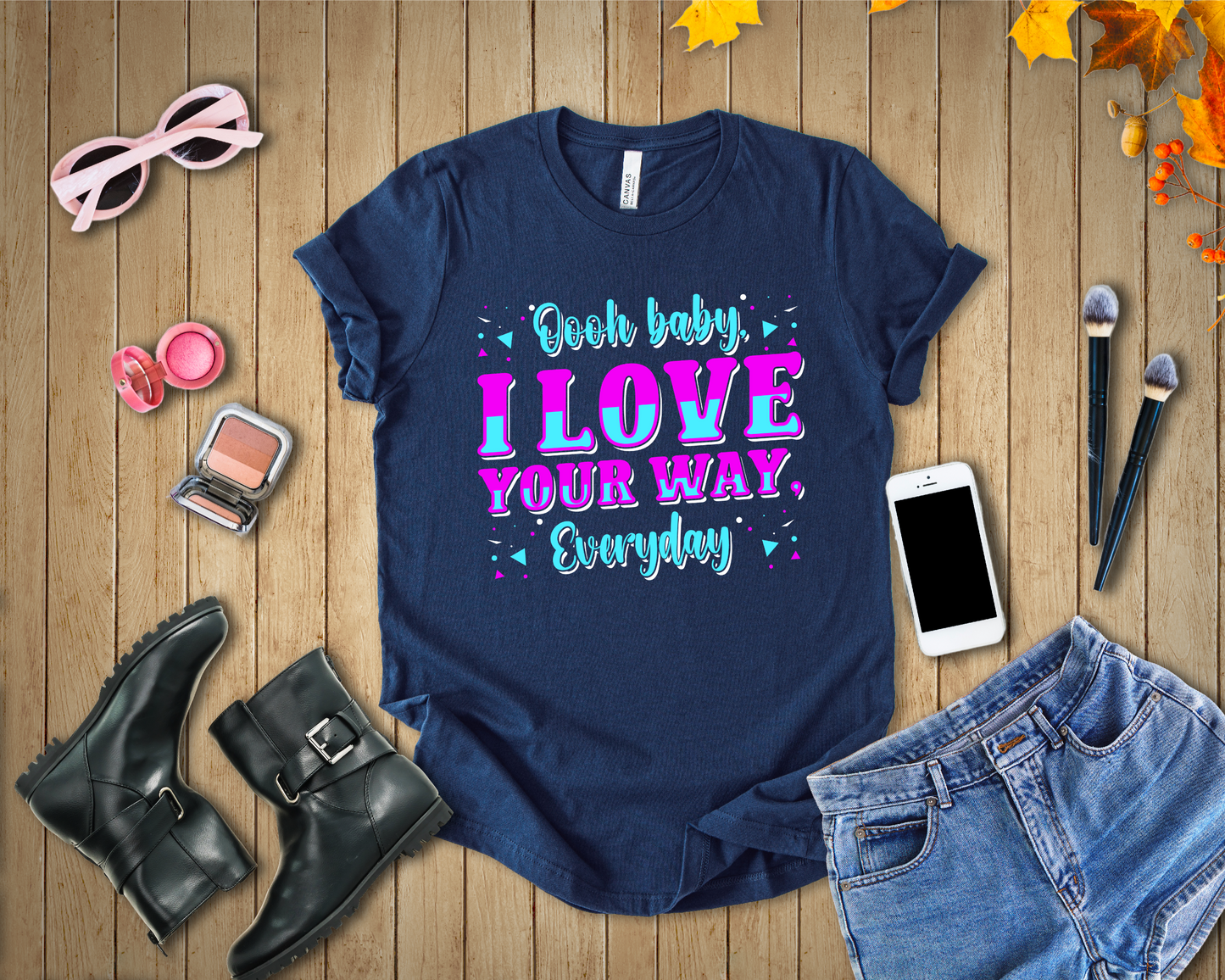 Cute Romantic T-Shirt – Love Your Smile Every Day Sweetheart Tee