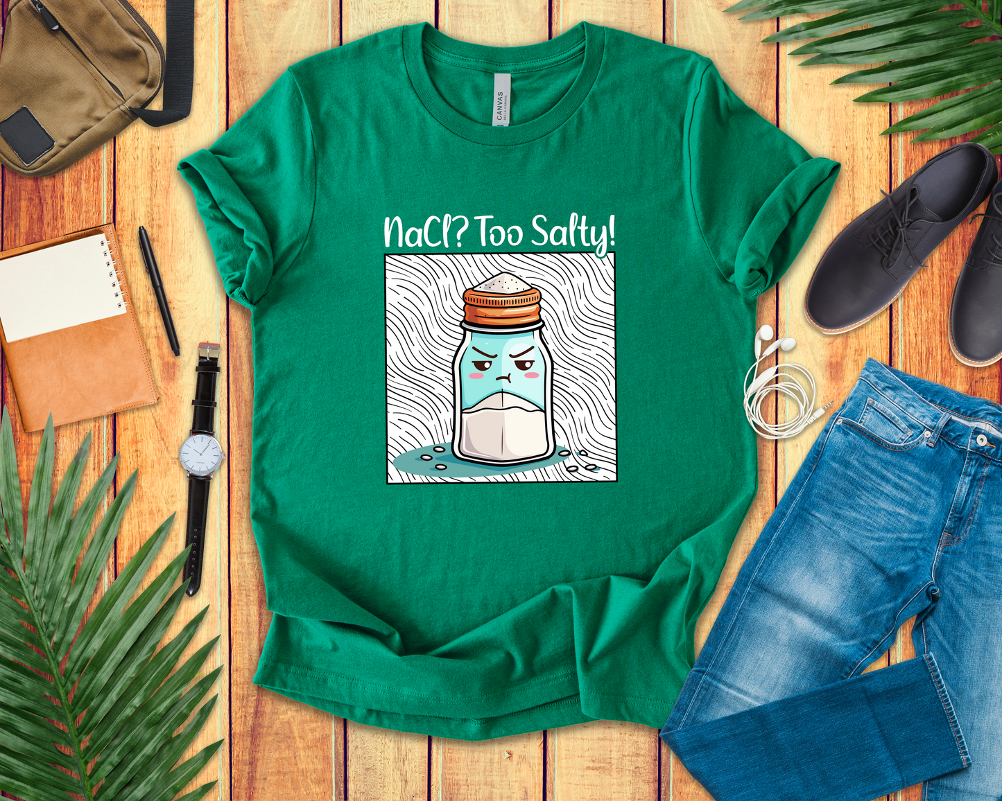 NaCl Too Salty Tee, Chemistry Joke Shirt, Funny Science Pun Top, Periodic Table Humor Tee, Sarcastic Nerd Gift Shirt