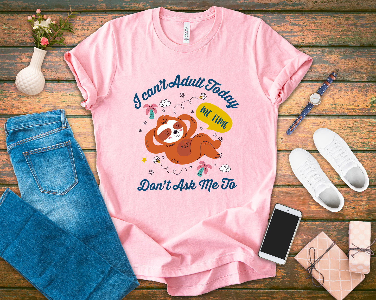 I Can’t Adult Today Don’t Ask Me To Tee, Lazy Humor Shirt, Anti Responsibility Graphic Tee, Funny Mood Top, Chill Vibes Gift