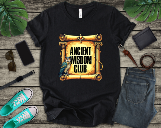 Ancient Wisdom Club Tee, History Knowledge Shirt, Classic Thinkers Graphic Tee, Timeless Insight Top, Philosophy Fan Gift