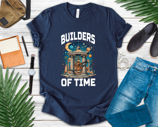 The Builders of Time Tee, Historical Achievement Shirt, Ancient Engineer Graphic, Civilization Creators Top, Legacy Gift