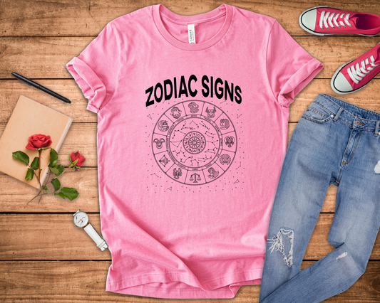 The Zodiac and the Stars Tee, Astrology Graphic Shirt, Celestial Alignment Top, Horoscope Energy Tee, Cosmic Belief Gift