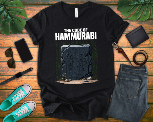 The Code of Hammurabi Tee, Ancient Laws Shirt, Mesopotamian History Top, Early Civilization Graphic Tee, Historian Gift