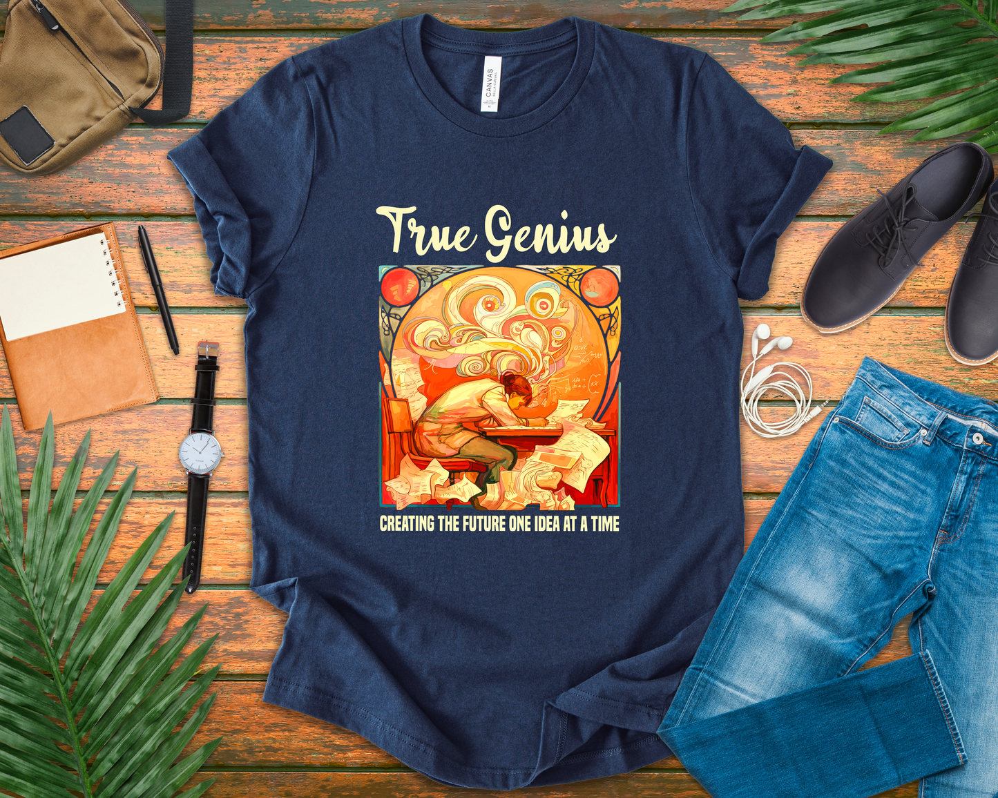 Genius at Work Tee, Smart Humor Shirt, Academic Energy Top, Funny Intelligence Graphic Tee, Clever Nerd Gift