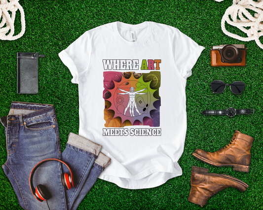 Where Art Meets Science Tshirt – The Renaissance Changed Everything Graphic
