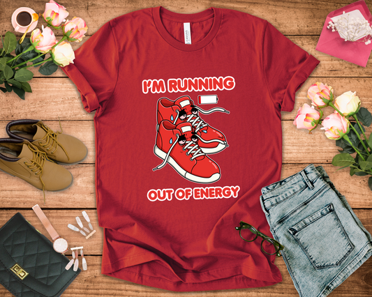 The Only Thing I Run Is Out of Patience Tee, Lazy Humor Shirt, Anti Fitness Graphic Tee, Sarcastic Energy Gift, No Cardio Top