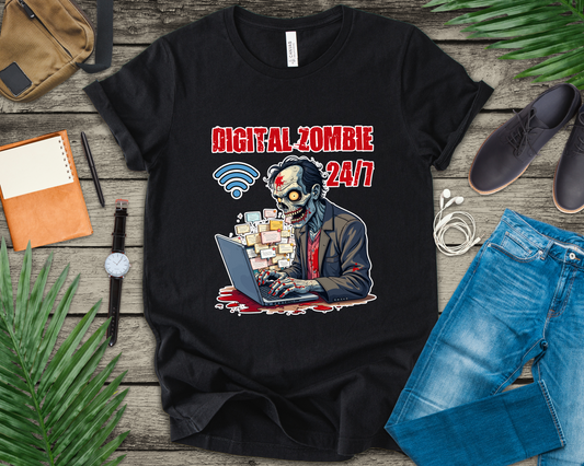 Chronically Online Tee, Internet Addict Shirt, Social Media Humor Graphic, Digital Life Top, Always Plugged In Gift