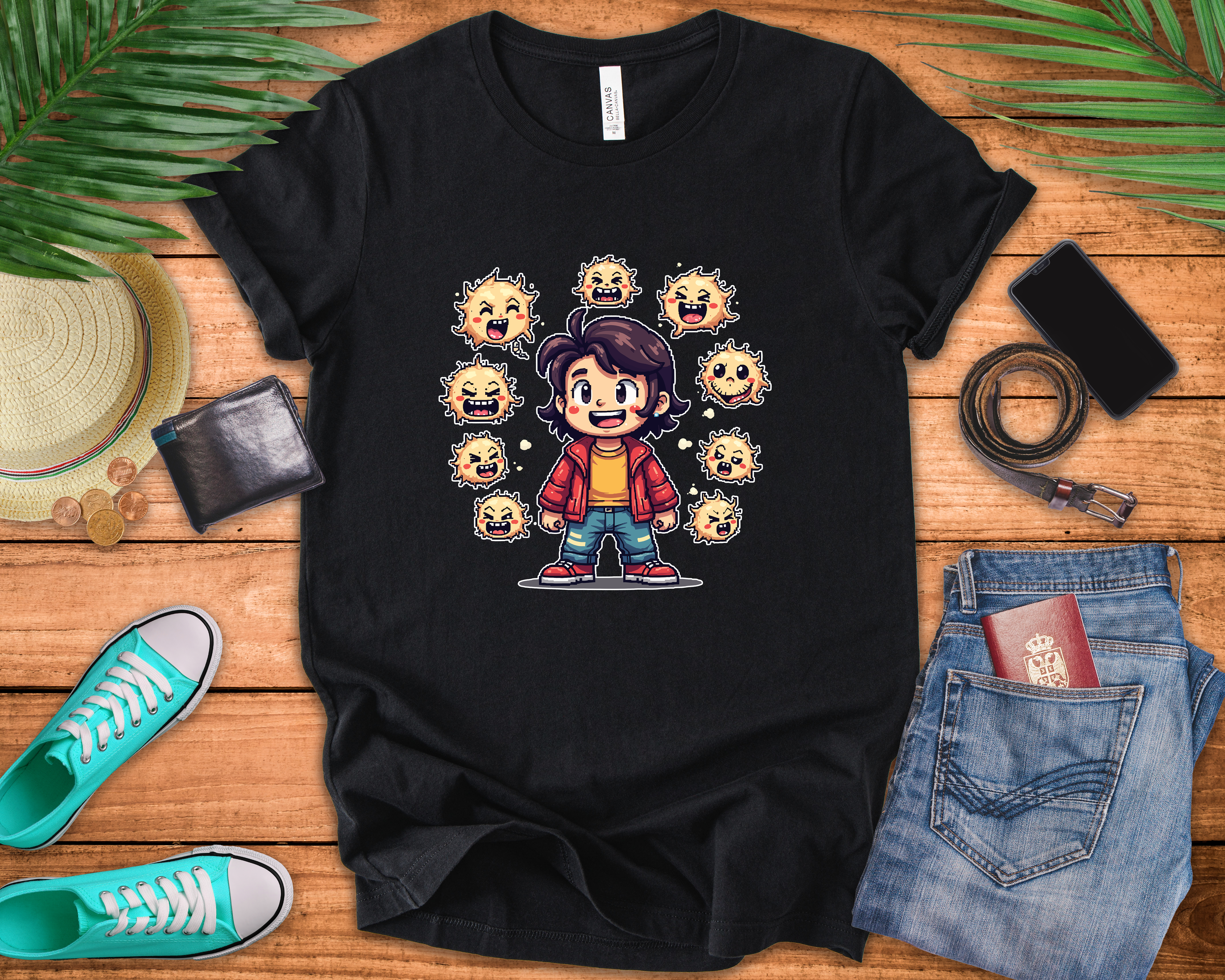 My Personality Is Just Reaction Memes Funny Internet Cartoon Graphic T-Shirt
