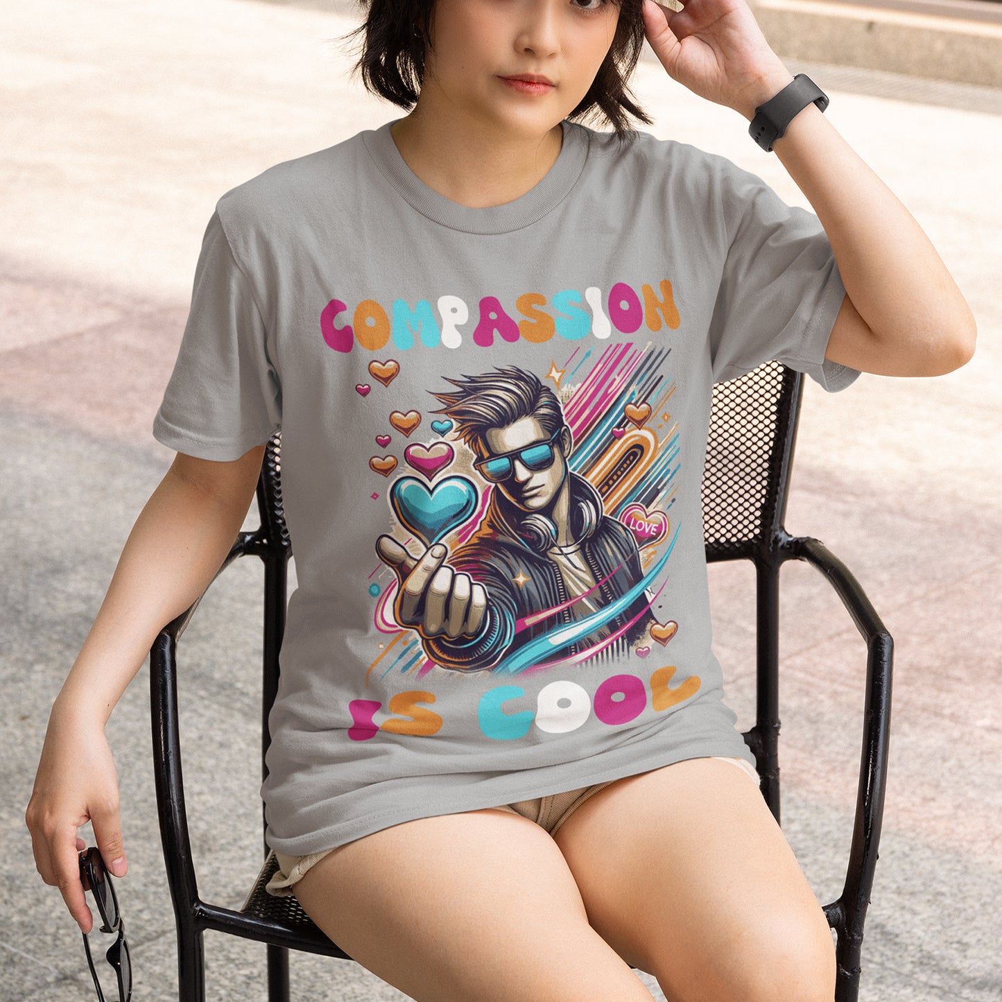 Compassion Is Cool - Kindness Graphic T-Shirt