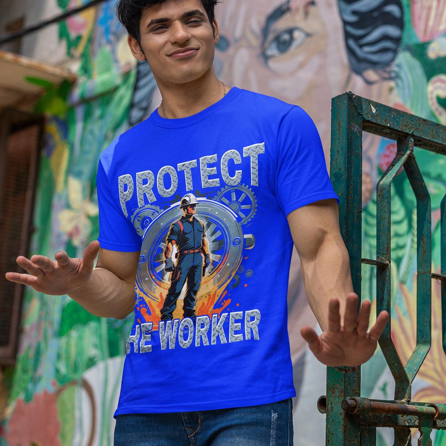 Protect The Worker - Industrial Safety T-Shirt