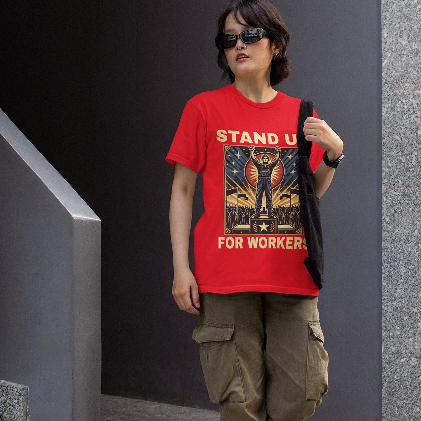 Stand Up for Workers - Labor Rights T-Shirt