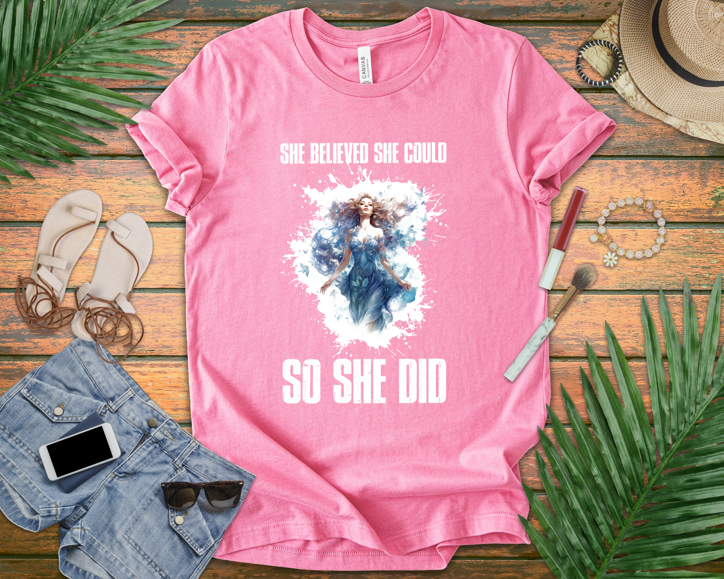 She Believed She Could So She Did Shirt, Inspirational Women's Tee, Empowerment Quote Top, Motivated Female Shirt, Girl Power Gift
